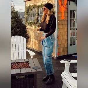 Free People Blue Relaxed Women's Jeans